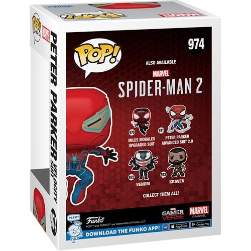 Funko Pop! 974 - Marvel - Spider - Man 2 Peter Parker Velocity Suit Vinyl Figure - Entertainment Earth Exclusive - by Funko