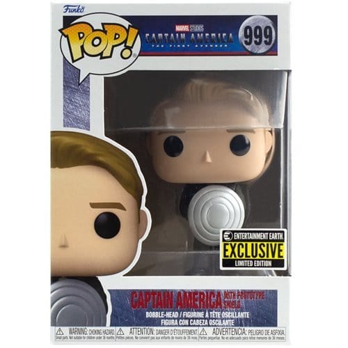 Funko Pop! 999 Marvel- Captain America with Prototype Shield Vinyl Figure - Entertainment Earth Exclusive - by Funko | Buy at ToyShnip