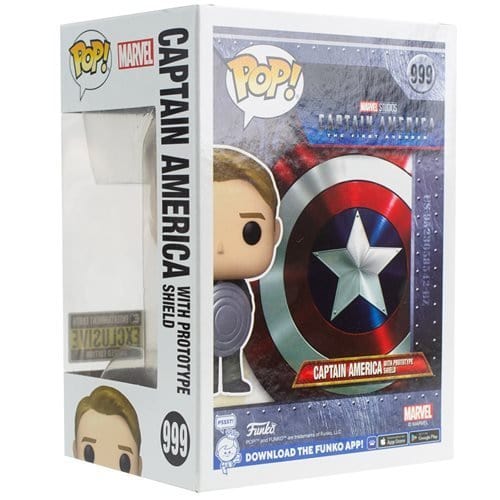 Funko Pop! 999 Marvel- Captain America with Prototype Shield Vinyl Figure - Entertainment Earth Exclusive - by Funko | Buy at ToyShnip