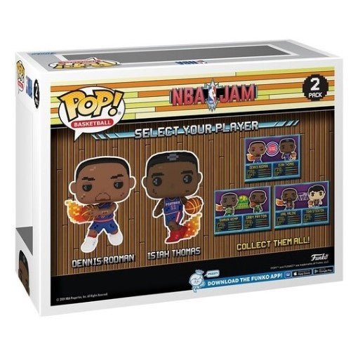 Funko Pop! Basketball NBA JAM Dennis Rodman & Isiah Thomas 2 - Pack Vinyl Figure - by Funko