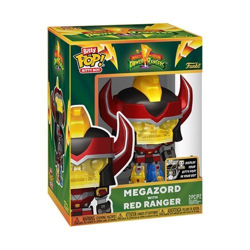 Funko Pop! Bitty Bot Mighty Morphin Power Rangers Megazord with Red Ranger Vinyl Figure - by Funko
