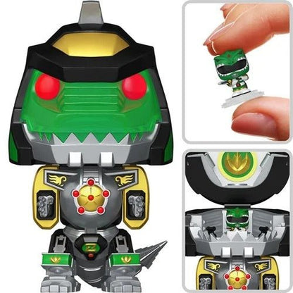 Funko Pop! Bitty Bot Power Rangers Dragonzord with Green Ranger Vinyl Figure - by Funko