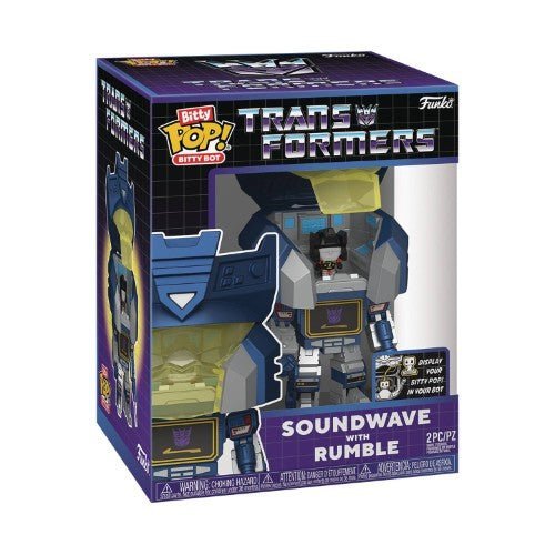 Funko Pop! Bitty Bot Transformers Soundwave with Rumble Vinyl Figure - by Funko