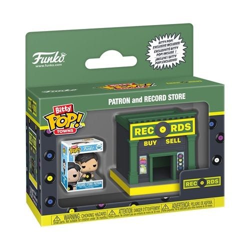 Funko Pop! Bitty Town - Bitty City Record Store & Patron - by Funko
