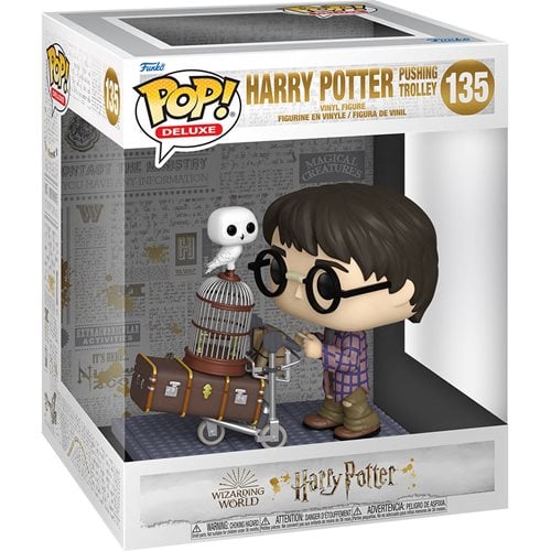 Funko Pop! Deluxe #135 Harry Potter and the Sorcerer's Stone 20th Anniversary Harry Pushing Trolley Vinyl Figure - by Funko | Buy at ToyShnip
