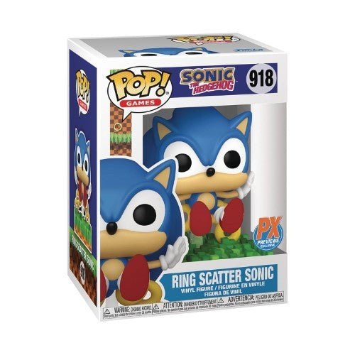 Funko Pop! Games 918 - Sonic the Hedgehog - Ring Scatter Sonic Vinyl Figure - PREVIEWS Exclusive - by Funko | Buy at ToyShnip