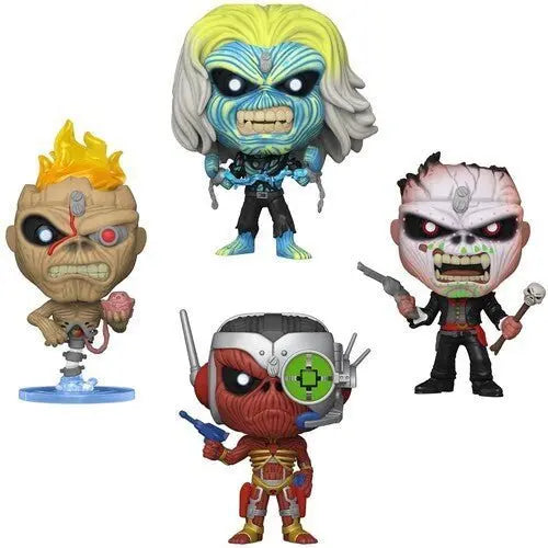 Funko Pop! Iron Maiden - Eddie 4 Pack Glow in the Dark Box Set - AE Exclusive - by Funko | Buy at ToyShnip