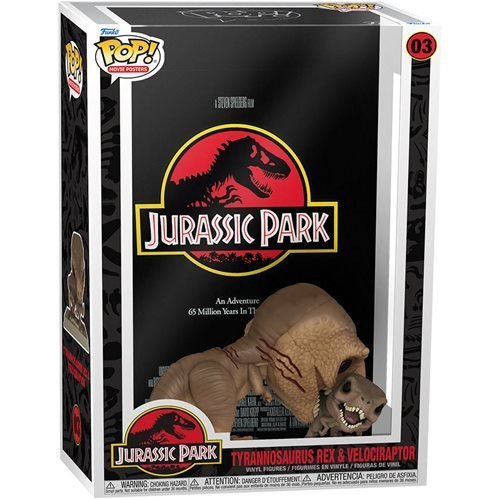Funko Pop! Jurassic Park Tyrannosaurus Rex Velociraptor Movie Poster with Case - by Funko | Buy at ToyShnip