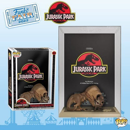 Funko Pop! Jurassic Park Tyrannosaurus Rex Velociraptor Movie Poster with Case - by Funko | Buy at ToyShnip