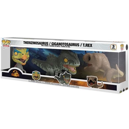 Funko Pop! Movies - Jurassic World: Dominion - Dinosaur 3-Pack Vinyl Figures - Exclusive - by Funko | Buy at ToyShnip