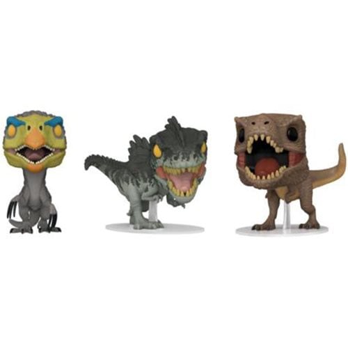 Funko Pop! Movies - Jurassic World: Dominion - Dinosaur 3-Pack Vinyl Figures - Exclusive - by Funko | Buy at ToyShnip