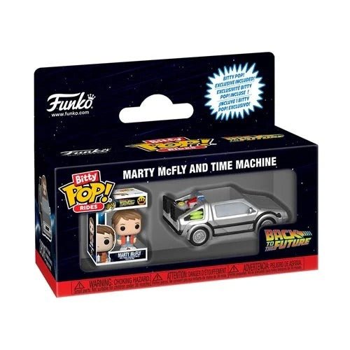 Funko Pop! Ride Bitty Back to the Future Marty McFly and Time Machine - by Funko