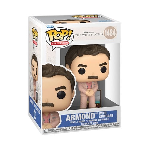 Funko Pop! Television 1484 - White Lotus - Armond with Suitcase Vinyl Figure - by Funko
