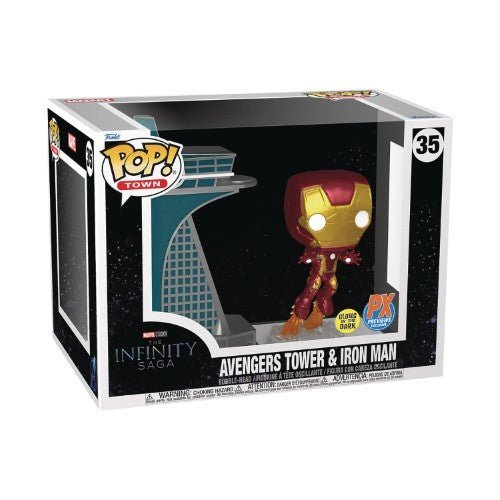 Funko Pop! Town 35 - Marvel Avengers Tower & Iron Man Glow in the Dark Bobblehead Figure - Previews Exclusive - by Funko | Buy at ToyShnip