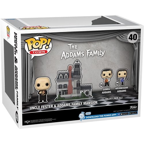 Funko Pop! Town 40 - The Addams Family - Uncle Fester & Addams Family Mansion Vinyl Figure - by Funko | Buy at ToyShnip
