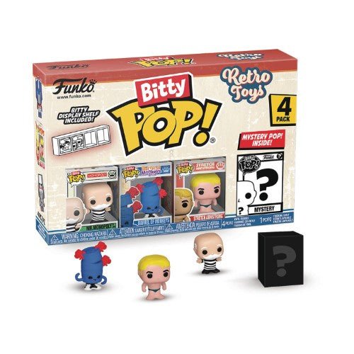 Funko Rerto Toys Bitty Pop! Mini - Figure 4 - Pack - Select Set(s) - by Funko