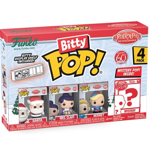 Funko Rudolph the Red-Nosed Reindeer Bitty Pop! Mini-Figure 4-Pack - Select Set(s) - by Funko | Buy at ToyShnip
