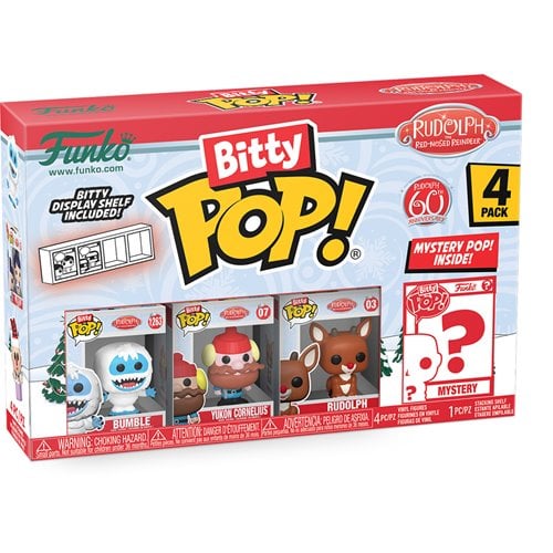 Funko Rudolph the Red-Nosed Reindeer Bitty Pop! Mini-Figure 4-Pack - Select Set(s) - by Funko | Buy at ToyShnip