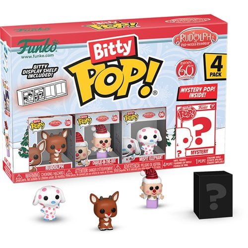 Funko Rudolph the Red-Nosed Reindeer Bitty Pop! Mini-Figure 4-Pack - Select Set(s) - by Funko | Buy at ToyShnip