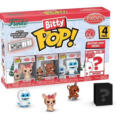 Funko Rudolph the Red-Nosed Reindeer Bitty Pop! Mini-Figure 4-Pack - Select Set(s) - by Funko | Buy at ToyShnip