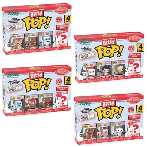 Funko Rudolph the Red-Nosed Reindeer Bitty Pop! Mini-Figure 4-Pack - Select Set(s) - by Funko | Buy at ToyShnip