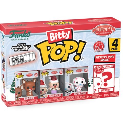 Funko Rudolph the Red-Nosed Reindeer Bitty Pop! Mini-Figure 4-Pack - Select Set(s) - by Funko | Buy at ToyShnip