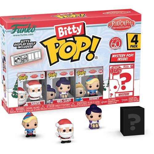 Funko Rudolph the Red-Nosed Reindeer Bitty Pop! Mini-Figure 4-Pack - Select Set(s) - by Funko | Buy at ToyShnip
