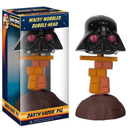 Funko Star Wars - Angry Birds - Darth Vader - Piggy Wacky Wobbler - Bobble Head - by Funko | Buy at ToyShnip