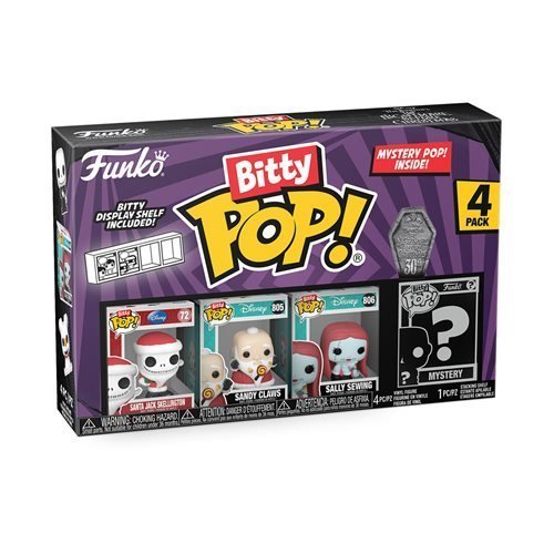 Funko The Nightmare Before Christmas Bitty Pop! Mini - Figure 4 - Pack - Select Set(s) - by Funko