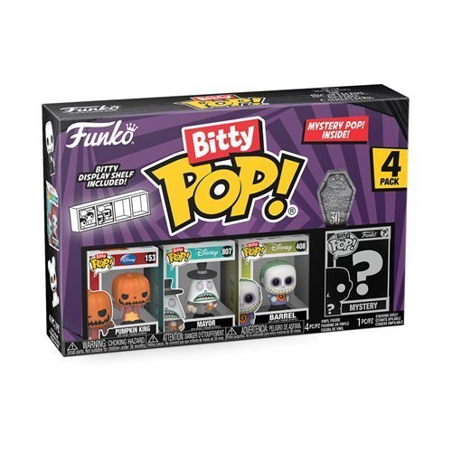 Funko The Nightmare Before Christmas Bitty Pop! Mini - Figure 4 - Pack - Select Set(s) - by Funko