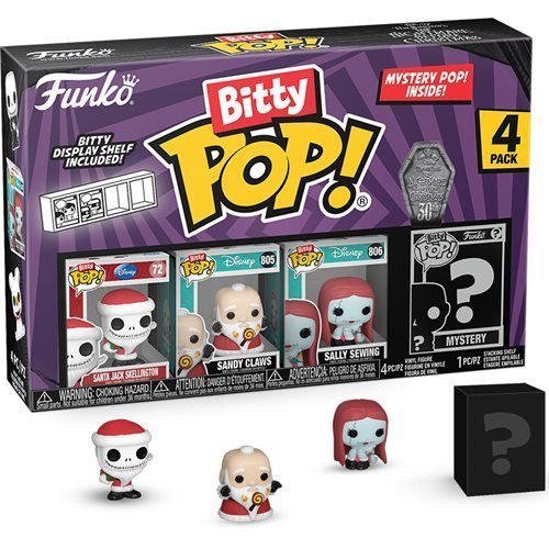 Funko The Nightmare Before Christmas Bitty Pop! Mini - Figure 4 - Pack - Select Set(s) - by Funko