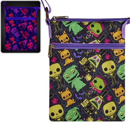Funko The Nightmare Before Christmas Black Light Crossbody Passport Bag - by Funko | Buy at ToyShnip