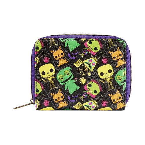 Funko The Nightmare Before Christmas Black Light Print Zip-Around Wallet - by Funko | Buy at ToyShnip