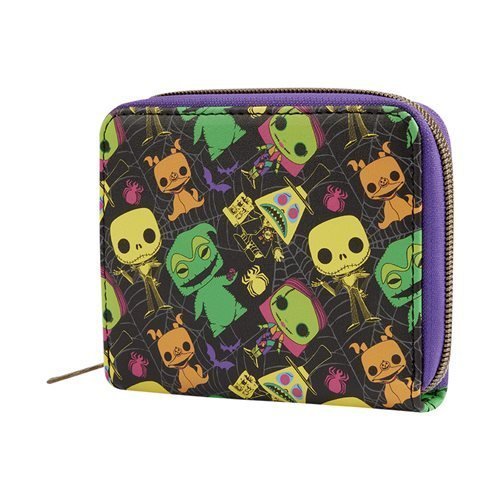 Funko The Nightmare Before Christmas Black Light Print Zip-Around Wallet - by Funko | Buy at ToyShnip