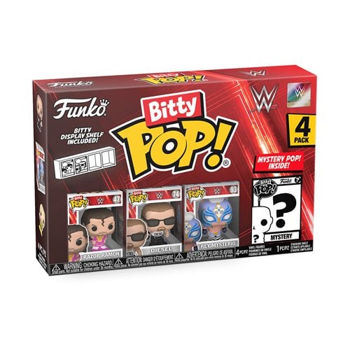 Funko WWE Bitty Pop! Mini - Figure 4 - Pack - Select Set(s) - by Funko