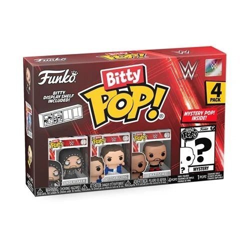 Funko WWE Bitty Pop! Mini - Figure 4 - Pack - Select Set(s) - by Funko