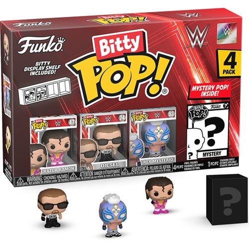 Funko WWE Bitty Pop! Mini - Figure 4 - Pack - Select Set(s) - by Funko