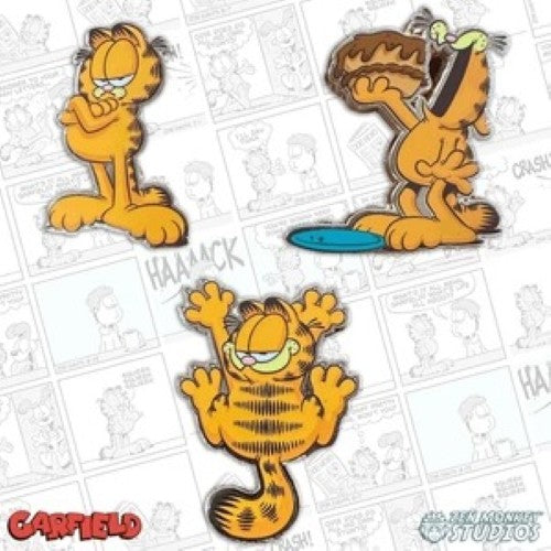 Zen Monkey Garfield Enamel Pin - Select Figure(s)