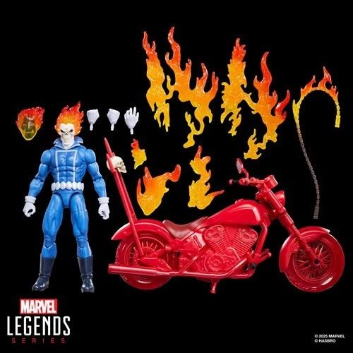 Ghost Rider Marvel Legends Series Johnny Blaze 6 - Inch Action Figure with Motorcycle - by Hasbro