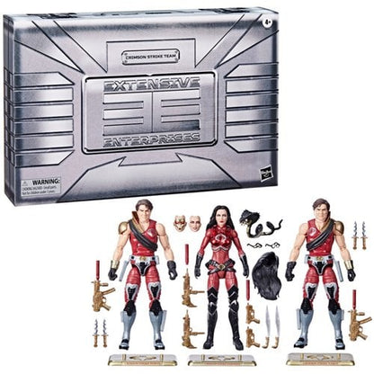 G.I. Joe Classified Series Crimson Strike Team Baroness, Tomax & Xamot 6 - Inch Action Figures - by Hasbro
