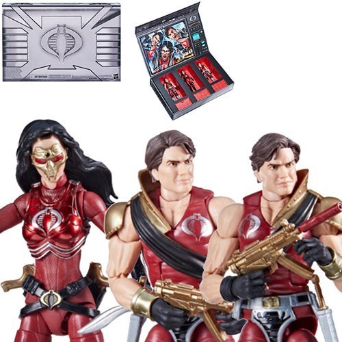 G.I. Joe Classified Series Crimson Strike Team Baroness, Tomax & Xamot 6 - Inch Action Figures - by Hasbro