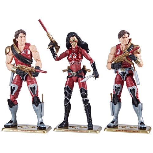 G.I. Joe Classified Series Crimson Strike Team Baroness, Tomax & Xamot 6 - Inch Action Figures - by Hasbro