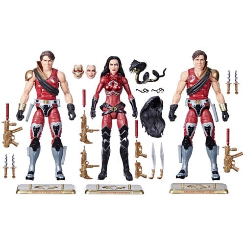 G.I. Joe Classified Series Crimson Strike Team Baroness, Tomax & Xamot 6 - Inch Action Figures - by Hasbro