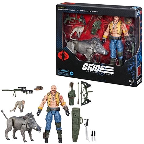 G.I. Joe Classified Series Dreadnok Gnawgahyde and pets Porkbelly & Yobbo 6 - Inch Action Figure - by Hasbro