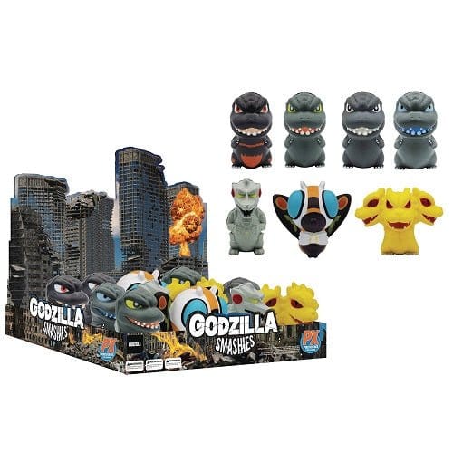 Godzilla Smashies 12Pc Stress Doll Display Case - PREVIEWS Exclusive - by Surreal Entertainment | Buy at ToyShnip