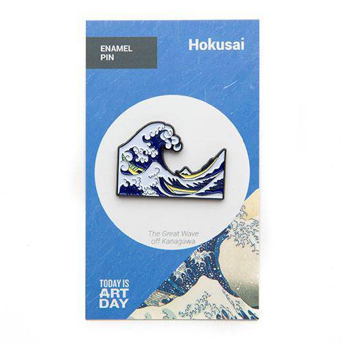 Great Wave off Kanagawa Enamel Pin - Today is Art Day - ToyShnip