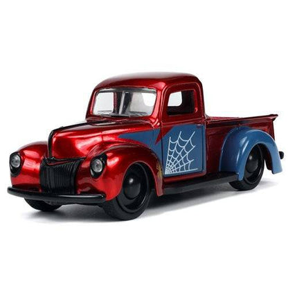 Hollywood Rides 1941 Ford Pickup 1:32 Scale Die-Cast Metal Vehicle with Proto-Suit Spider-Man Figure - by Jada Toys | Buy at ToyShnip