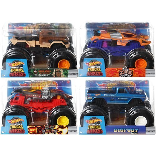 Hot Wheels Monster Trucks 1:24 Scale Vehicle 2024 - Select Vehicle(s) - by Mattel