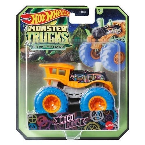 Hot Wheels Monster Trucks Glow - in - the - Dark 1:64 Scale Vehicle 2024 - Select Vehicle(s) (6281) - by Mattel