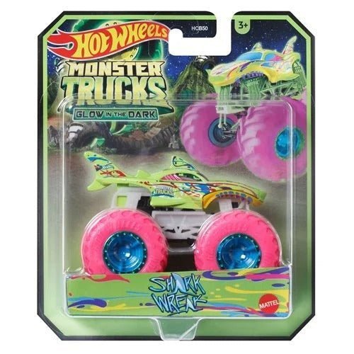 Hot Wheels Monster Trucks Glow - in - the - Dark 1:64 Scale Vehicle 2024 - Select Vehicle(s) (6281) - by Mattel